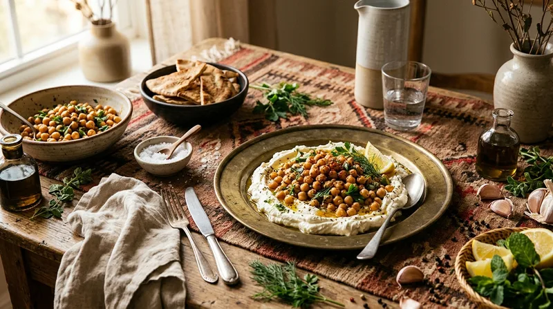 Marinated Chickpeas with Whipped Feta