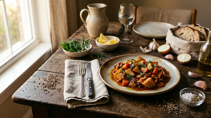 Braised Root Vegetable & Cabbage Medley