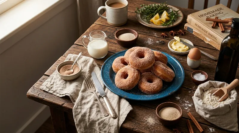 Homemade Fluffy Doughnuts